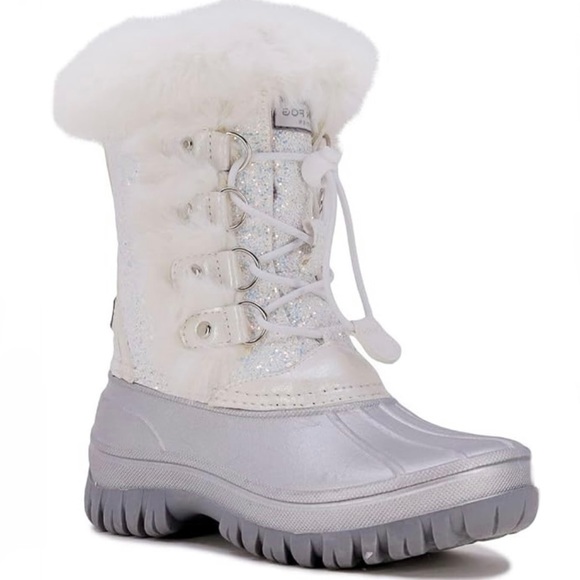 London Fog Other - LONDON FOG WHITE SPARKLY WARM LINED SNOWBOOTS